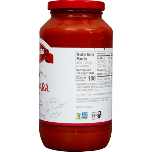 Mezzetta Family Recipes Marinara Sauce 24 fl oz Jar thumbnail 4