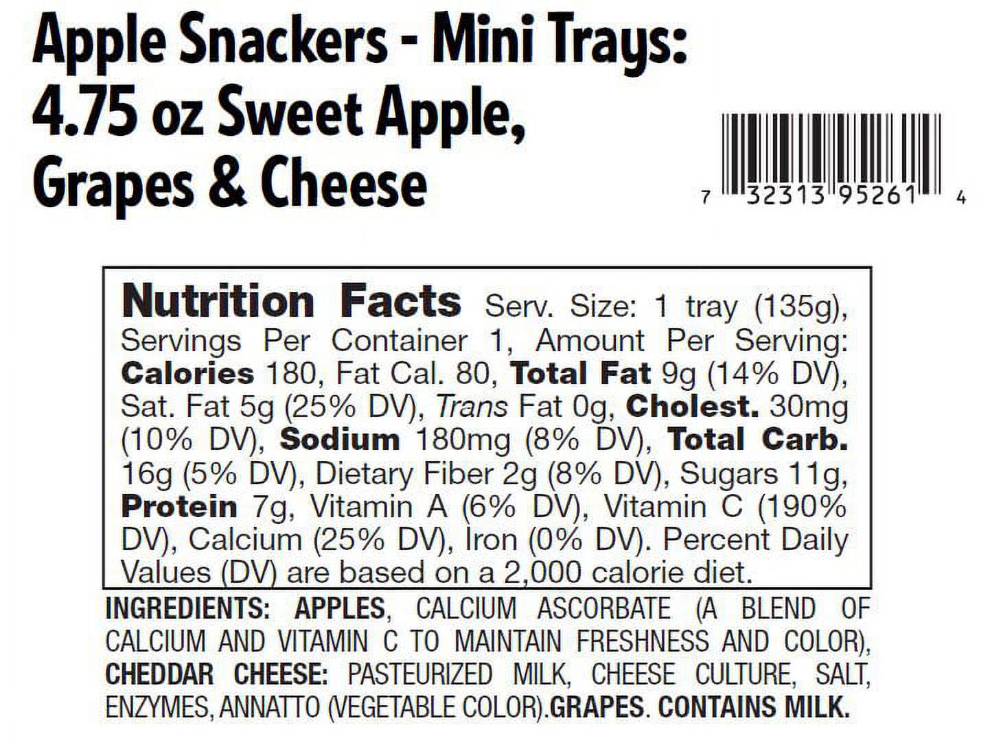 Crunch Pak Snack With Sliced Apples, Cheddar Cheese, and Pretzels thumbnail 2