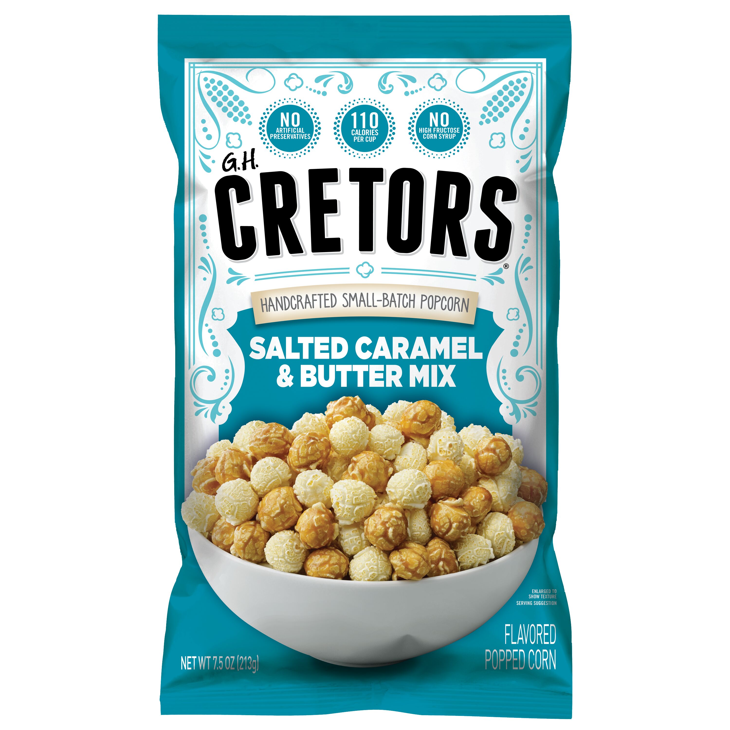 G.H. Cretors Salted Caramel & Butter Mix Popcorn, 7.5 oz Bag