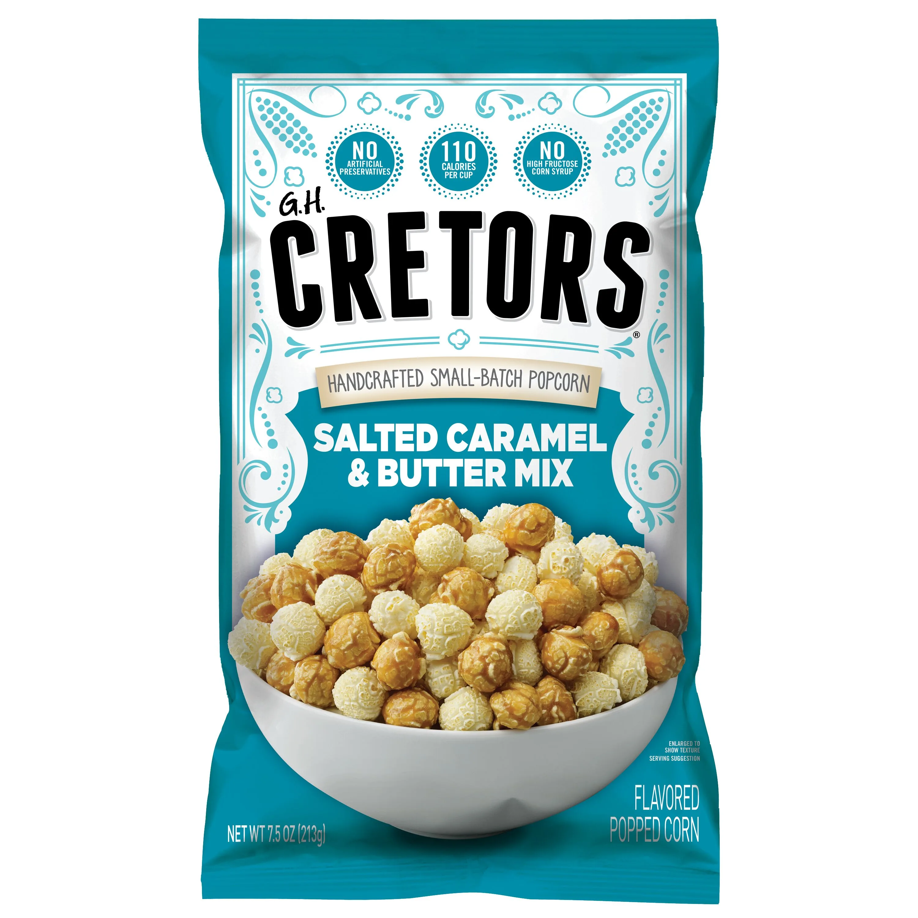 G.H. Cretors Salted Caramel & Butter Mix Popcorn, 7.5 oz Bag
