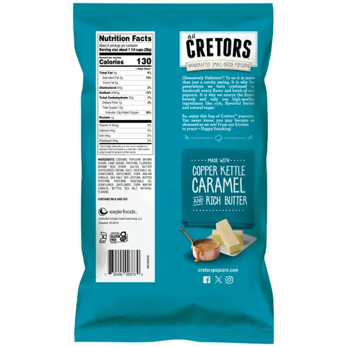 G.H. Cretors Salted Caramel & Butter Mix Popcorn, 7.5 oz Bag thumbnail 4