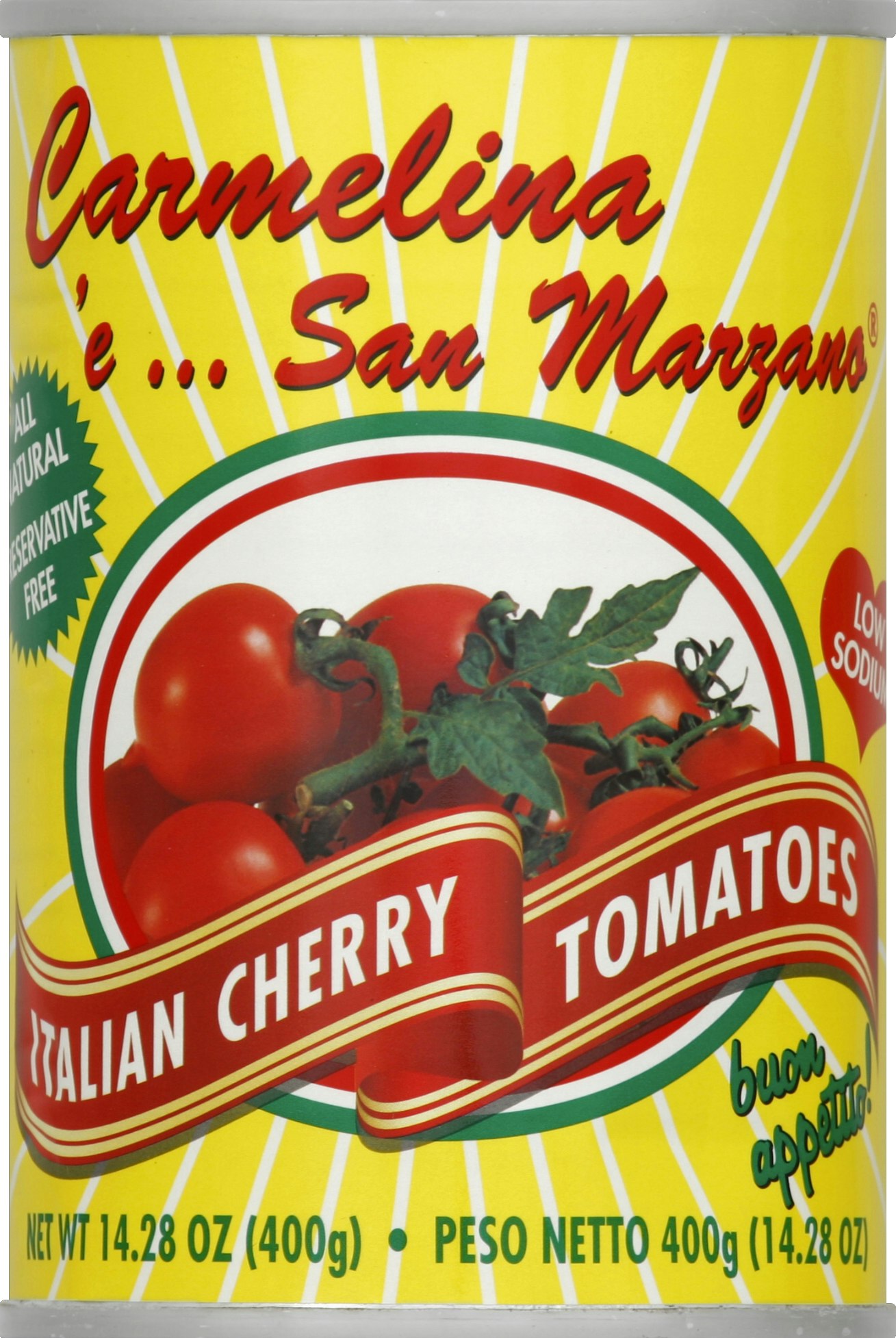 Carmelina & San Marzano Italian Tomato Cherry 14.28 oz (Pack Of 12) thumbnail 2