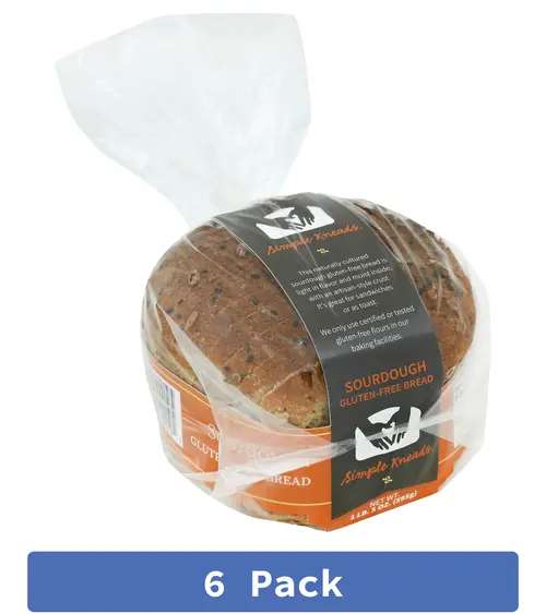 Simple Kneads Bread Sourdough (Pack of 6)