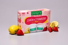 Luigi's Lemon & Strawberry Real Italian Ice 6 - 6 fl oz Cups thumbnail 2