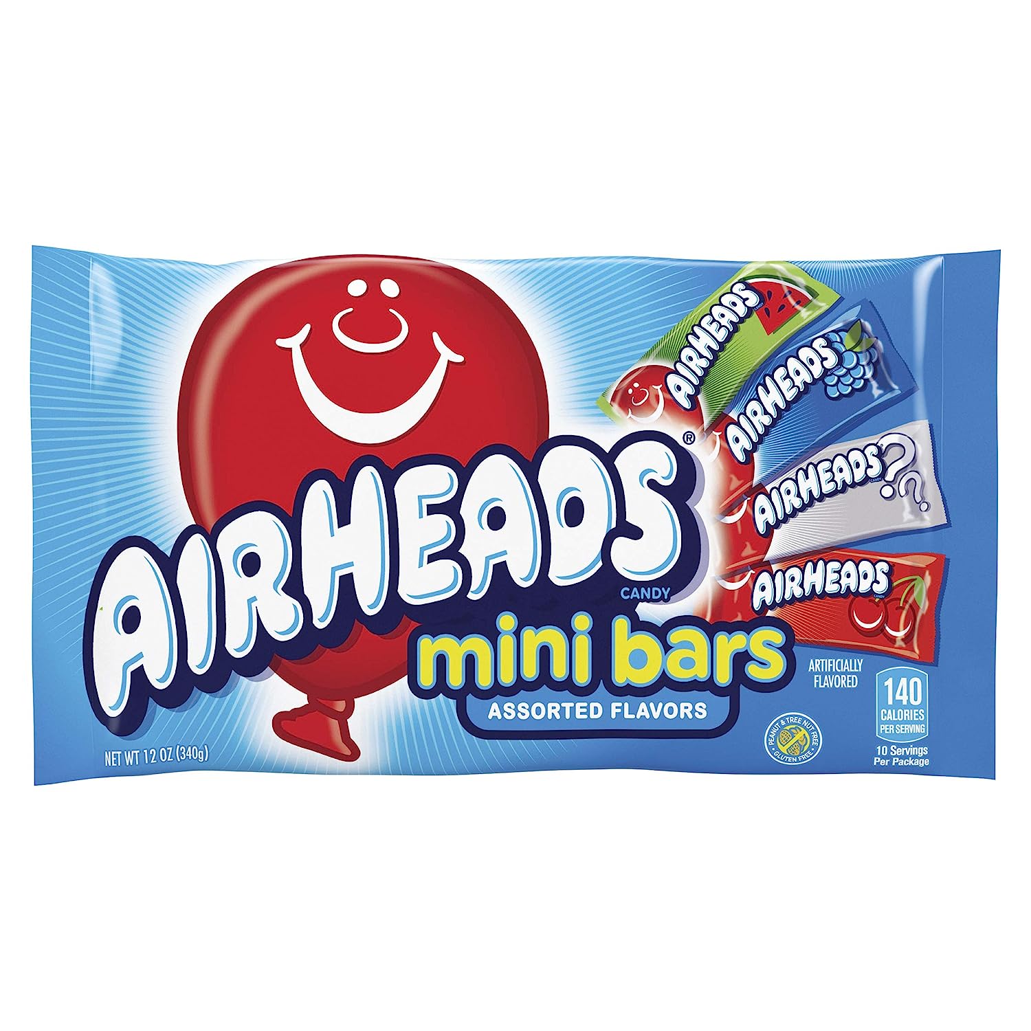 Airheads Candy Variety Bag, Individually Wrapped Assorted Fruit Mini Bars, 12 oz thumbnail 2
