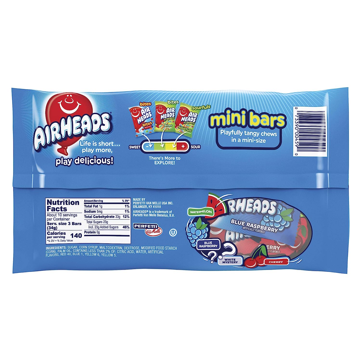 Airheads Candy Variety Bag, Individually Wrapped Assorted Fruit Mini Bars, 12 oz thumbnail 4
