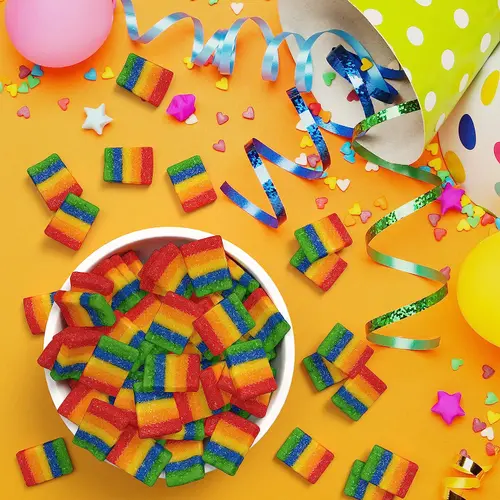 Airheads Xtremes Bites Sweetly Sour Candy, Rainbow Berry, Nut Free, 9 oz thumbnail 4