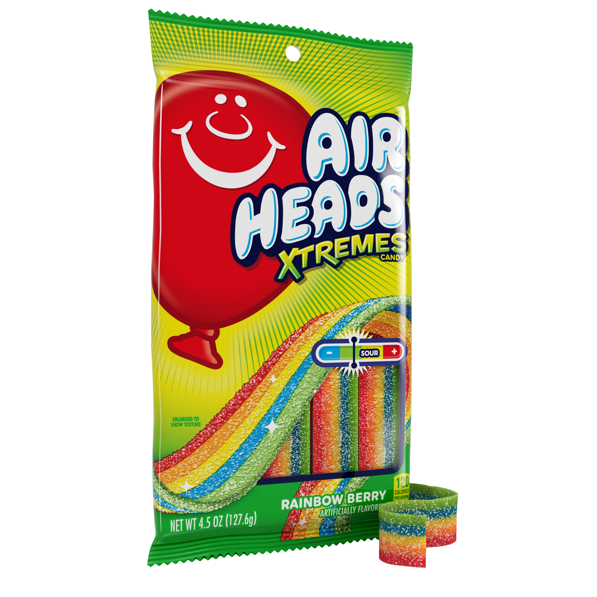 Airheads Xtremes Belts Candy, Rainbow Berry, 4.5 oz Bag thumbnail 2