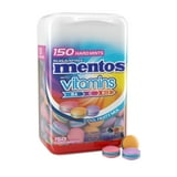 Mentos Hard Fruity Mints with Vitamins, Cool Fruit Mix, Peanut Free, 150pc Bottle