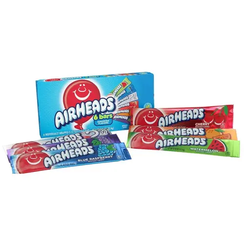 Airheads Chewy Candy Bars Theater Box, Assorted Flavors, 6 Count thumbnail 2
