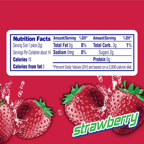 Mentos Chewy Mint Candy Roll, Strawberry, Nut Free, Regular Size, 1.32 oz thumbnail 2