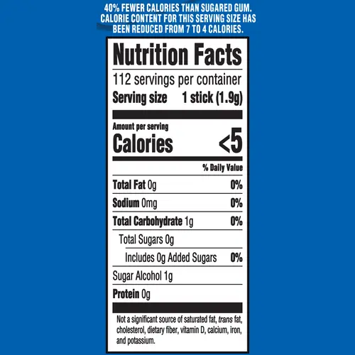 Trident Sugar Free Gum, Original, Value Pack, 8 Packs of 14 Pieces (112 Regular Size Pieces) thumbnail 4