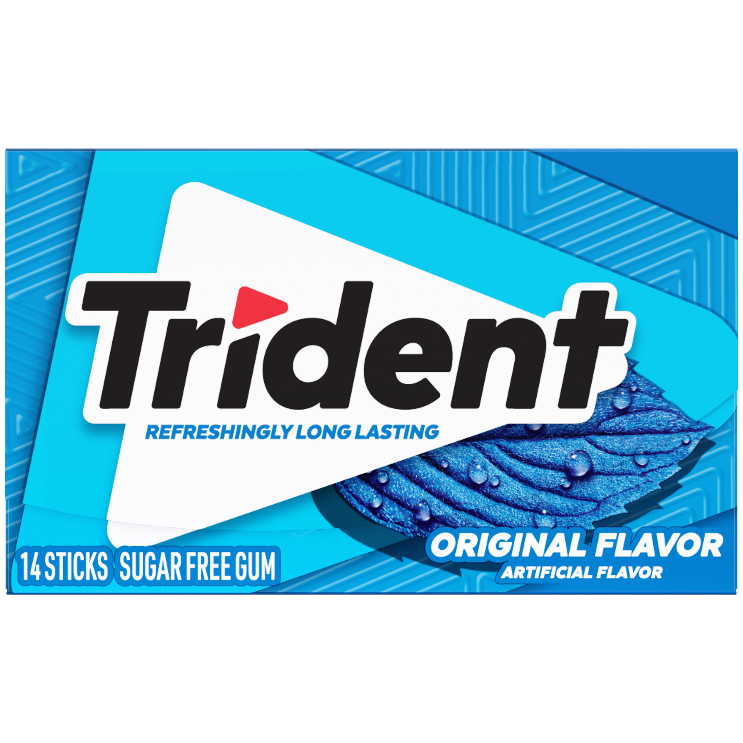 Trident Original Sugar Free Gum, Regular Size, 14 Pieces
