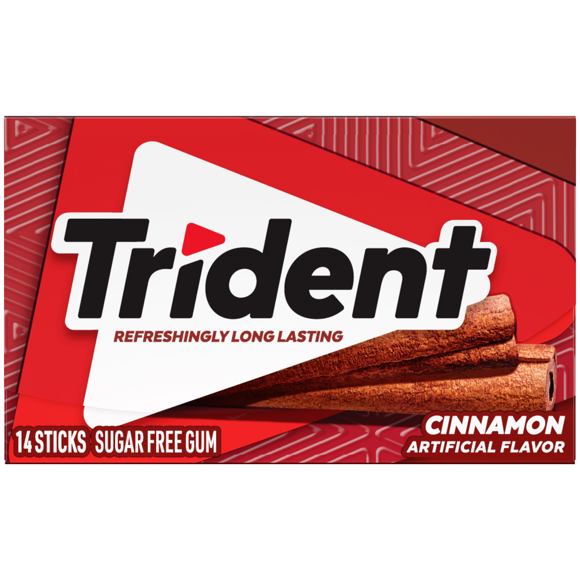 Trident Cinnamon Sugar Free Gum, Regular Size, 14 Pieces