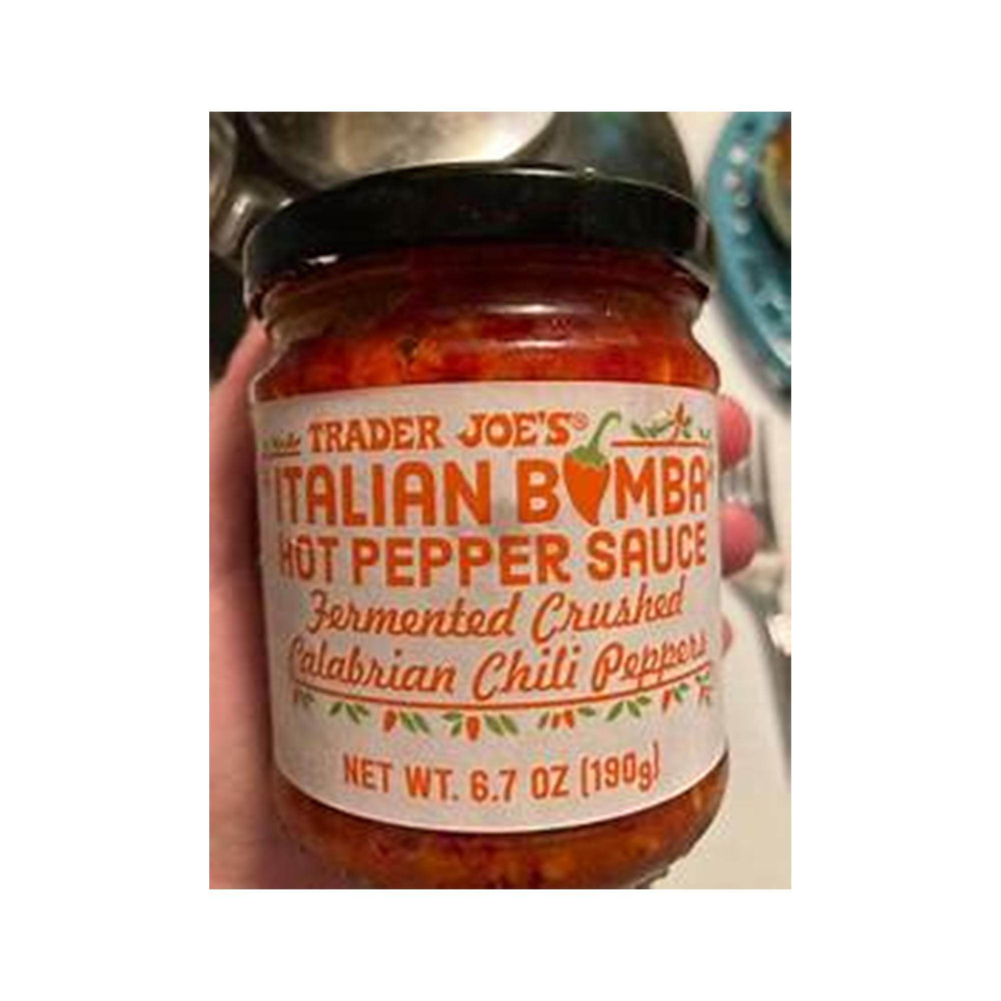 2 Pack of Trader Joe's Italian Bomba Hot Pepper Sauce - a Wonderfull Choice | 6.7 Oz thumbnail 4