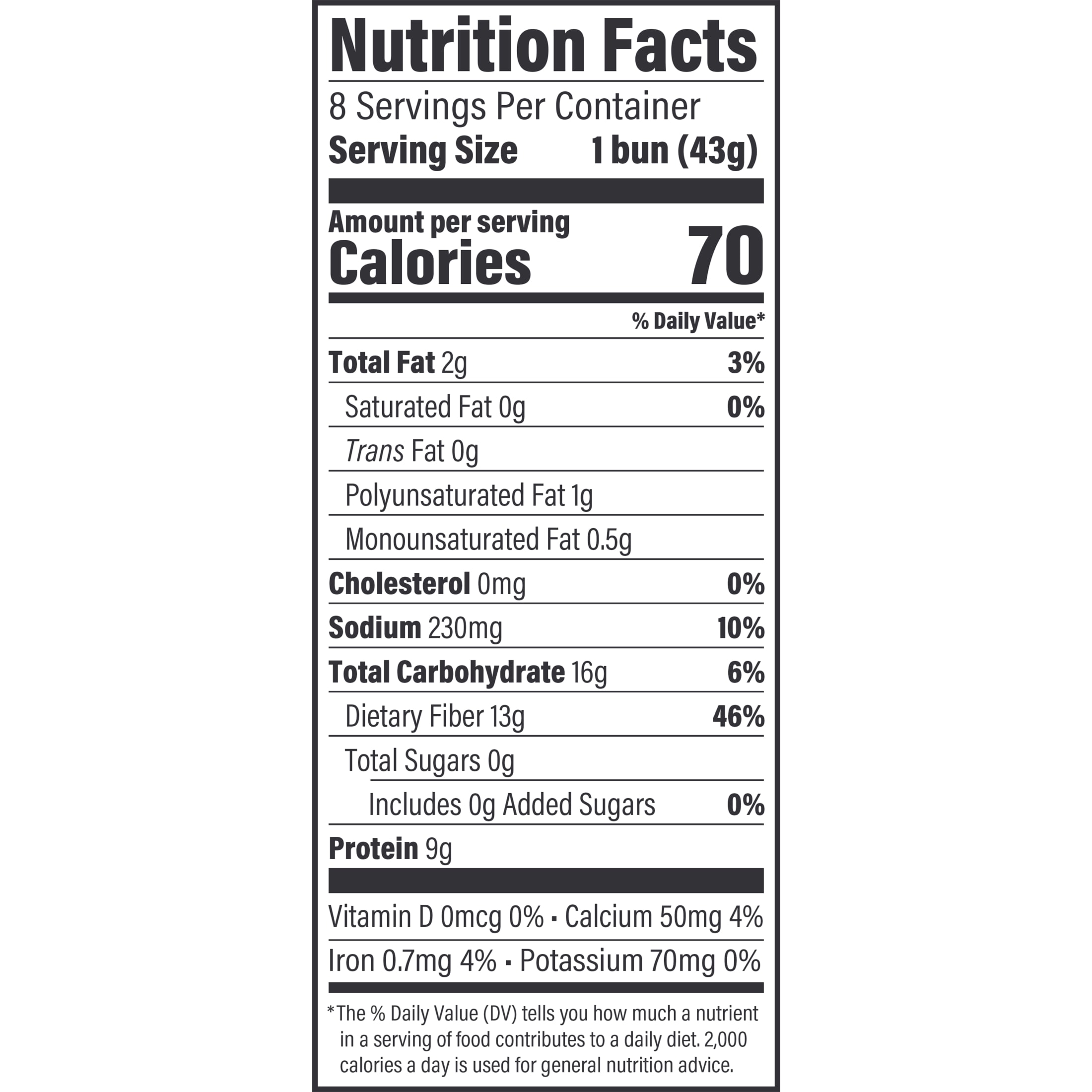 Arnold Superior Keto Plain Hamburger Buns, 8 count, Pre-sliced Hamburger Buns, 12 oz Bag thumbnail 3