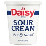 Daisy Pure and Natural Sour Cream, 16 oz (1 lb) Tub (Refrigerated)