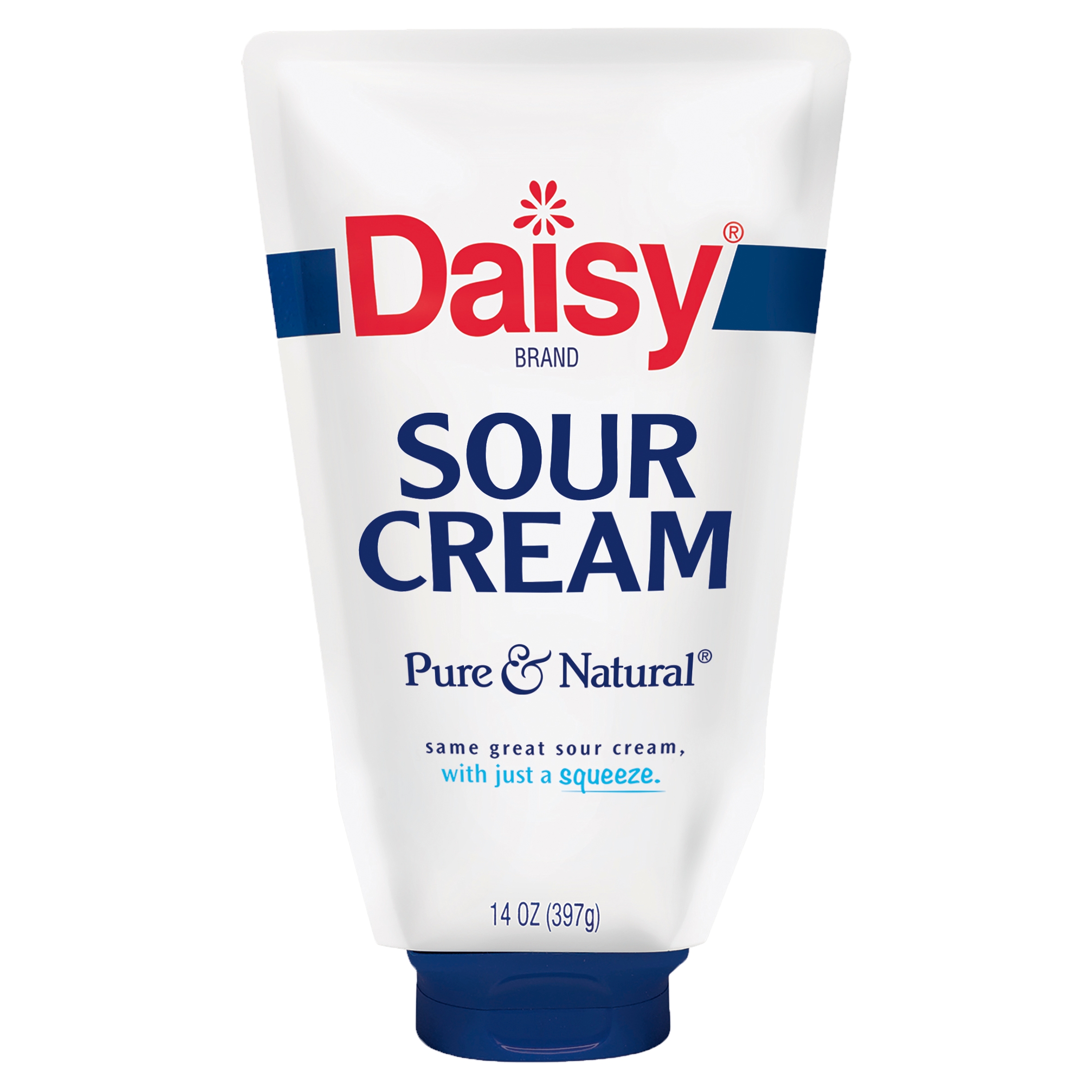 Daisy Pure and Natural Squeeze Sour Cream, 14 oz Pouch (Refrigerated) thumbnail 2