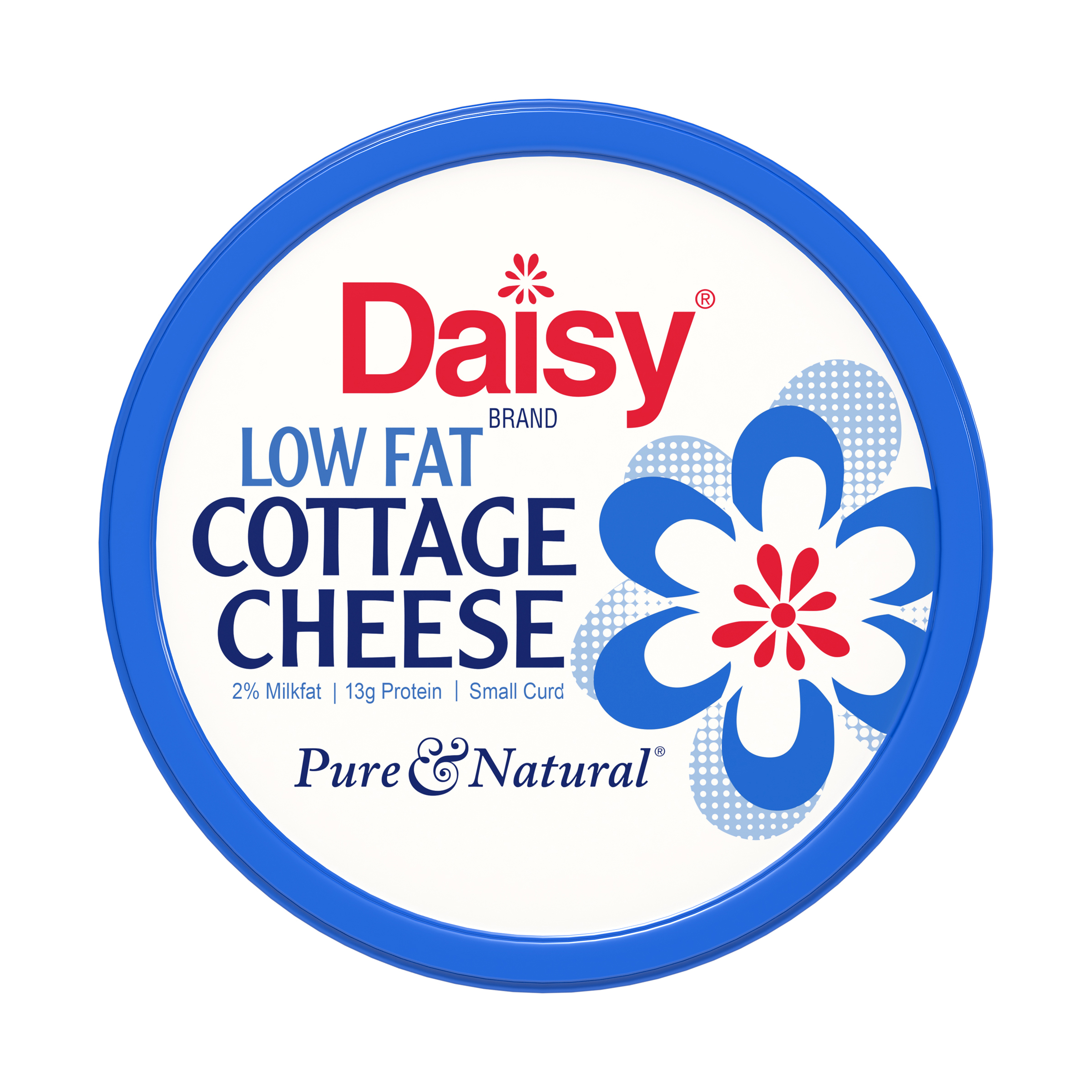 Daisy Pure and Natural Low Fat Cottage Cheese, 2% Milkfat, 16 oz (1 lb) Tub (Refrigerated) - 13g of Protein per serving thumbnail 4