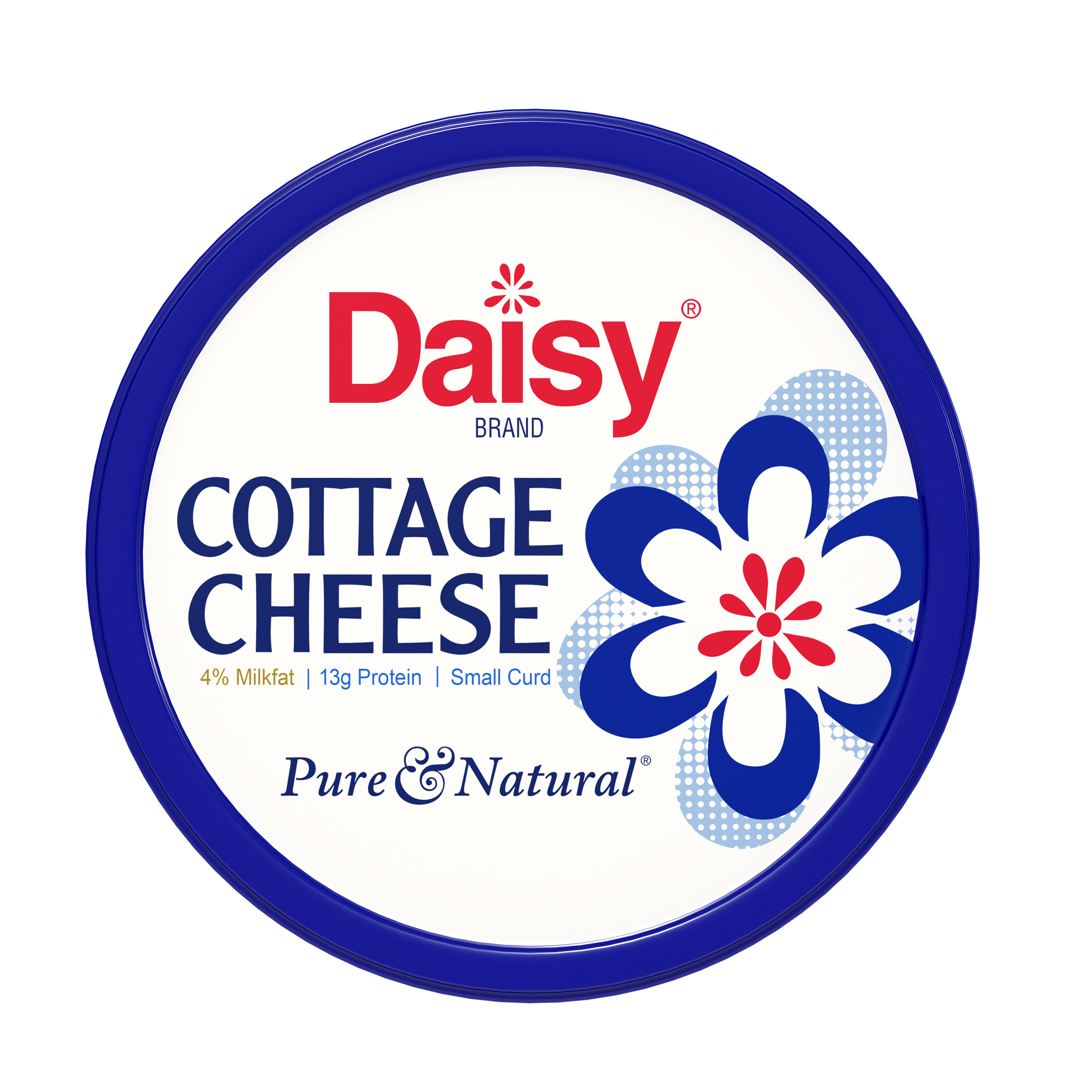 Daisy Pure and Natural Cottage Cheese, 4% Milkfat, 24 oz (1.5 lb) Tub (Refrigerated) - 13g of Protein per serving thumbnail 4