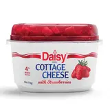 Daisy Cottage Cheese with Strawberries, 4% Milkfat, 6 oz Cup (Refrigerated) - 14g of Protein per serving thumbnail 2