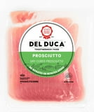Del Duca, Dry Cured Prosciutto, Sliced Pork Deli Meat, 6 oz Plastic Tray, Serving Size 1 oz, 9 Grams of Protein per Serving