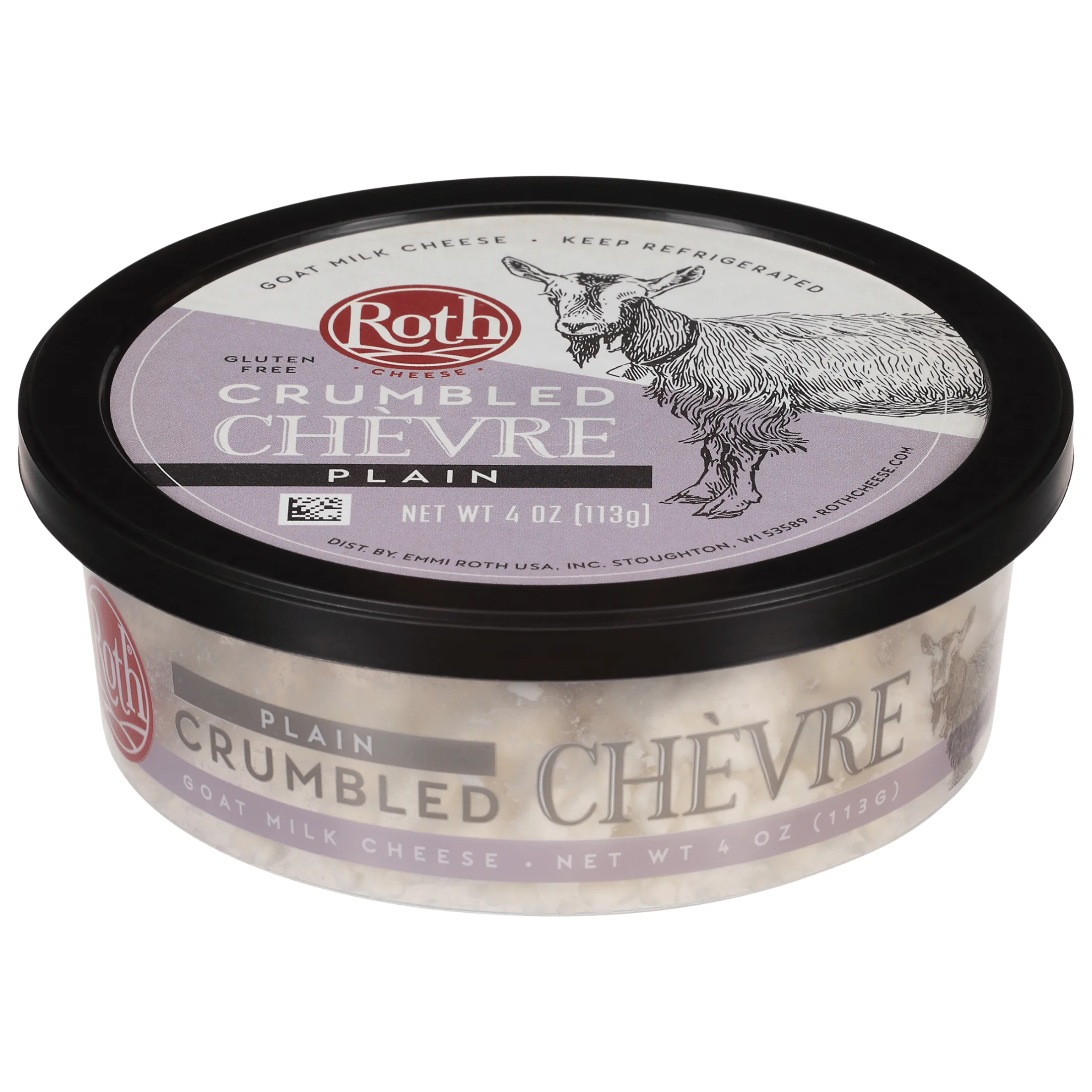 Roth ChÃ¨vre Plain Crumbled Fresh Goat Cheese 4ozâ€‹