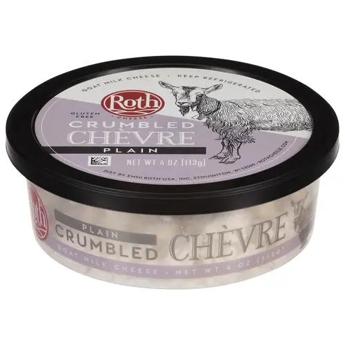 Roth ChÃ¨vre Plain Crumbled Fresh Goat Cheese 4ozâ€‹