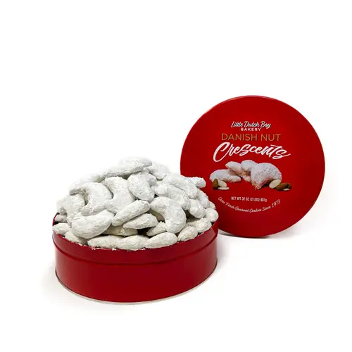 Little Dutch Boy Bakery Danish Nut Baked Gourmet Cookie Tin, 32 oz, Approx. 70 Count