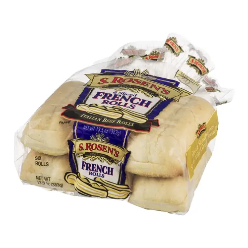 S. Rosen's French Rolls, 6 Count, 13.5 oz., Fresh thumbnail 4