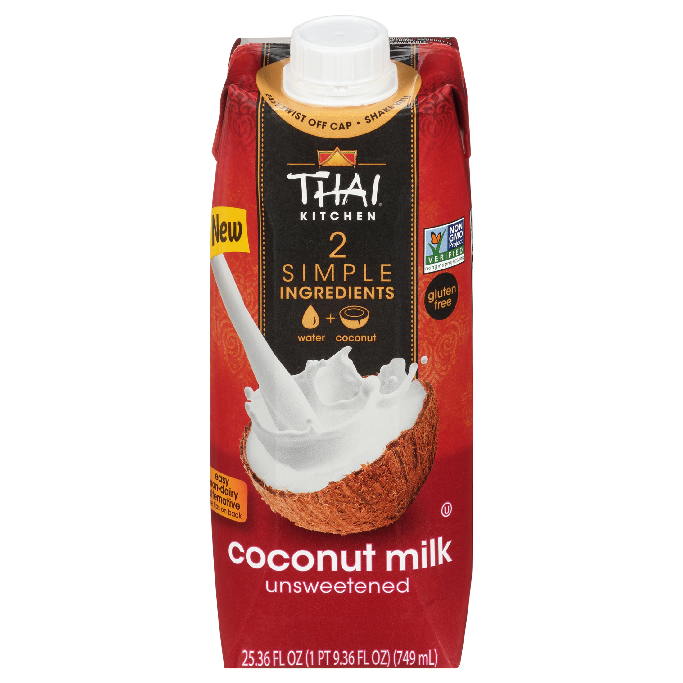 Thai Kitchen Non-GMO Gluten Free Coconut Milk, 25.36 fl oz Brick