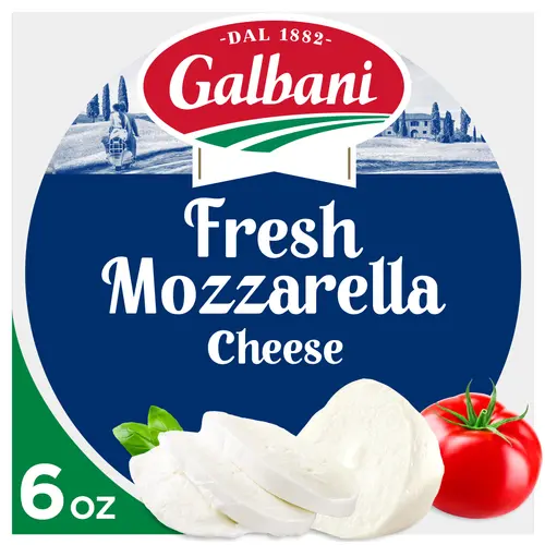 Galbani Fresh Mozzarella Cheese Ball, Non-Marinated, 6 oz (Refrigerated)