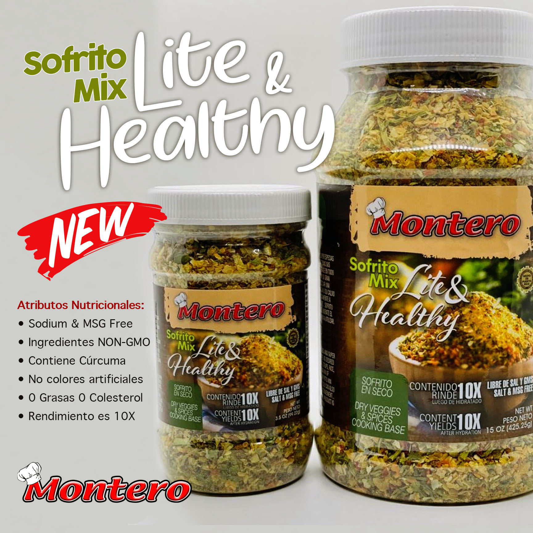 Montero Sofrito Mix Lite and Healthy, 3.5oz thumbnail 2