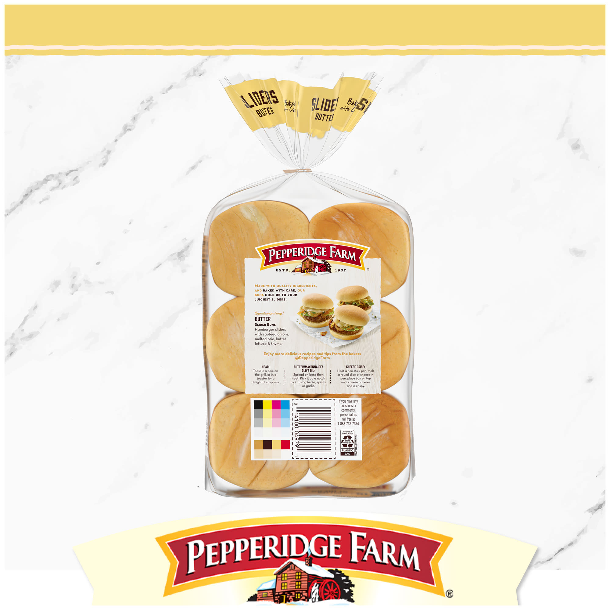 2x-Pepperidge Farm Butter Slider Buns 12 Count Bag thumbnail 3