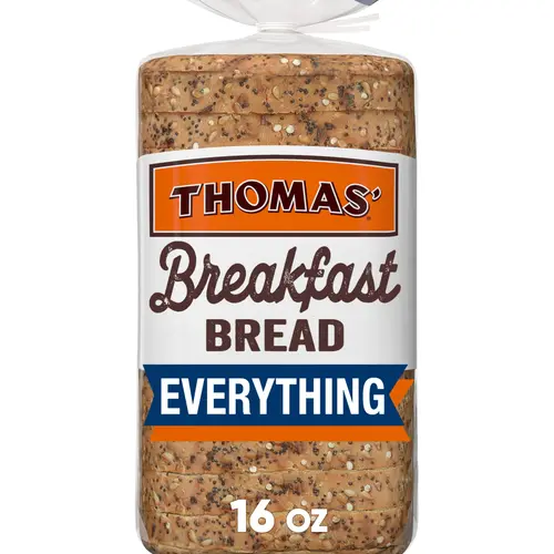 3x-Thomas' Everything Breakfast Bread 16 oz Breakfast Bread Bag