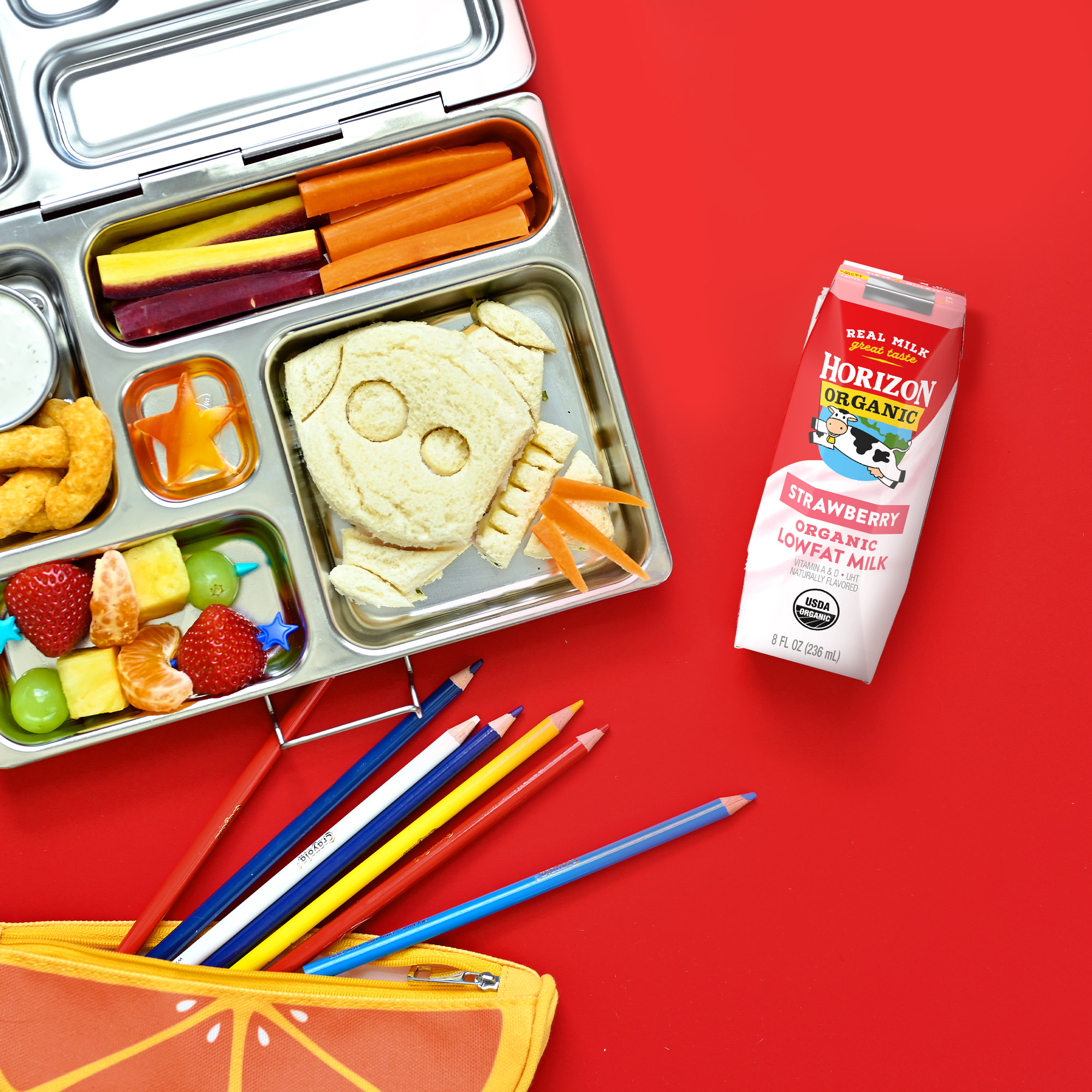 Horizon Organic Shelf Stable 1% Lowfat Strawberry Milk Boxes, 8 fl oz, 6 Count thumbnail 3