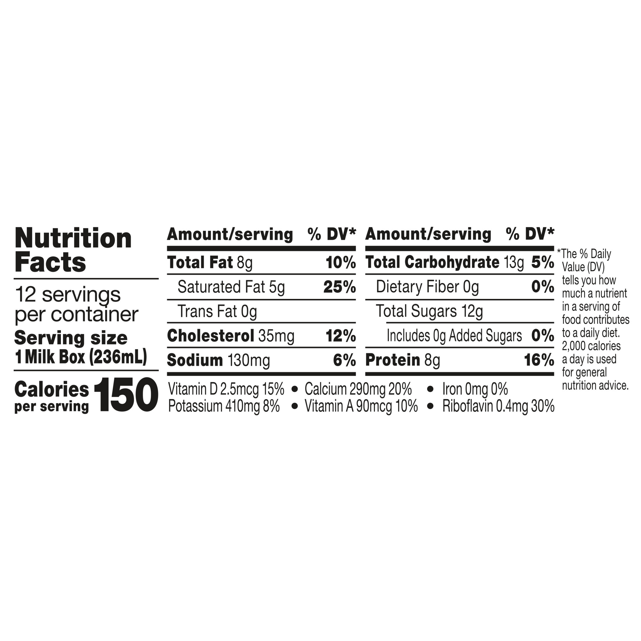 Horizon Organic Shelf Stable Whole Milk Boxes, 8 fl oz, 12 Countâ€‹ thumbnail 3