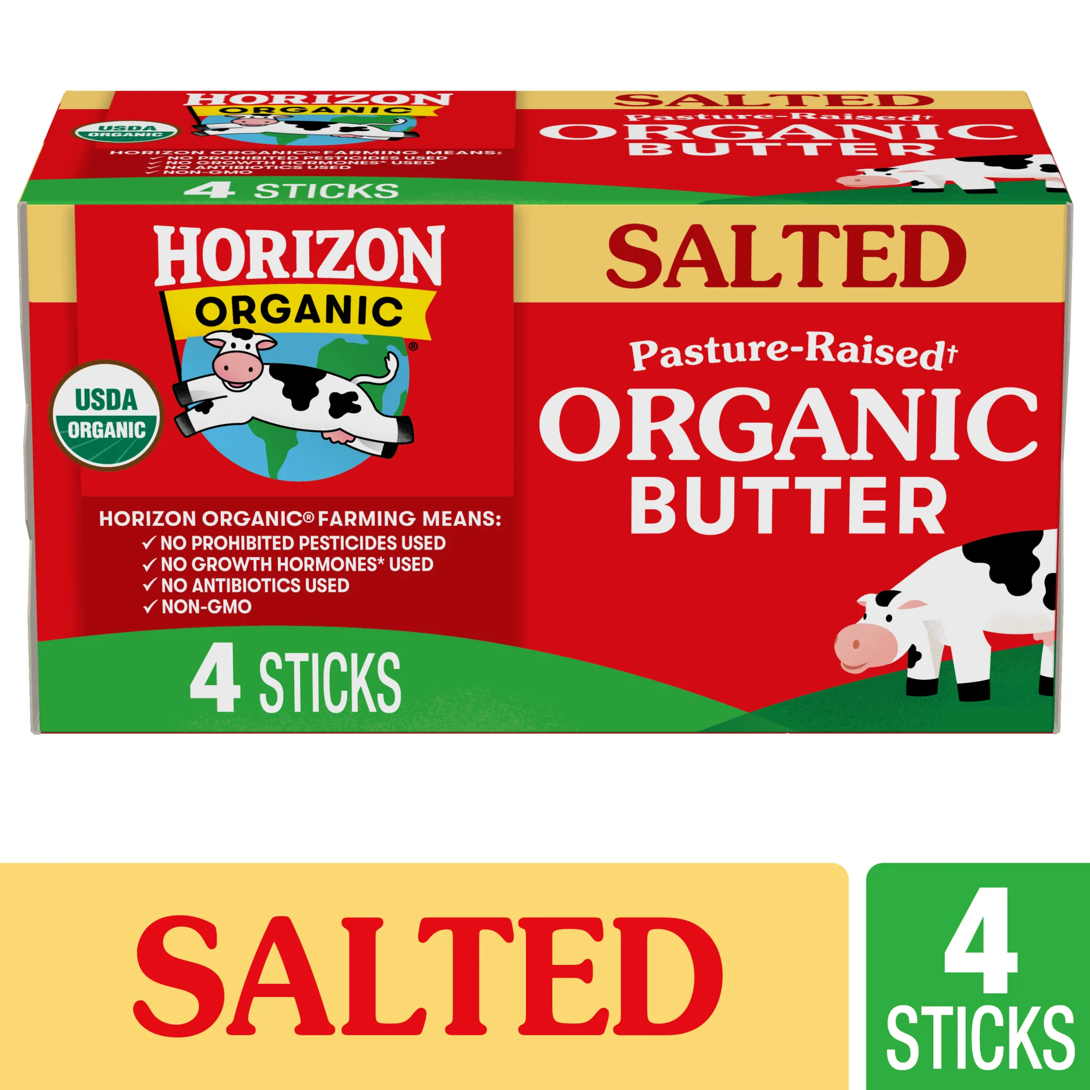 Horizon Organic Salted Butter Sticks, 16 oz, 4 Sticksâ€‹