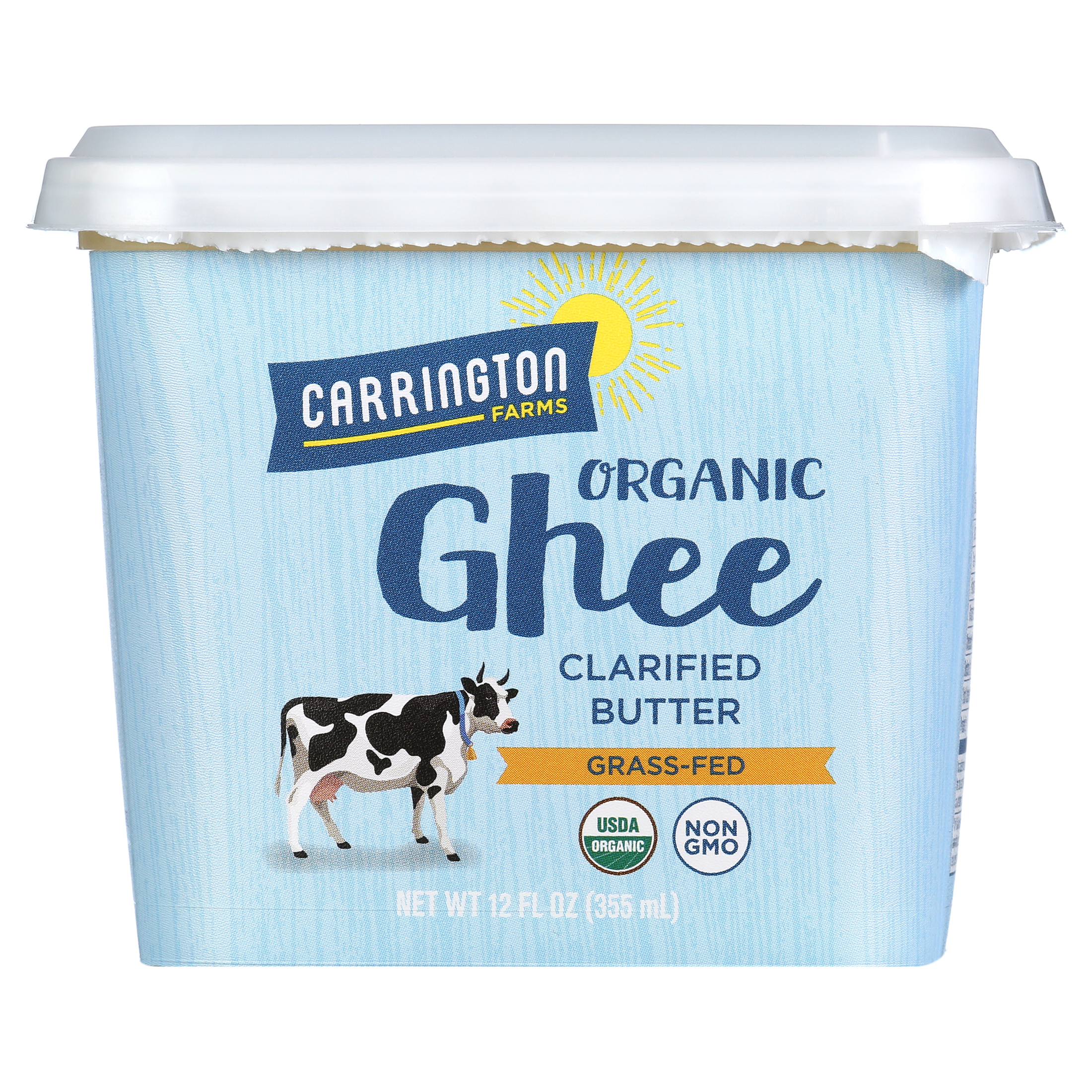 Carrington Farms Organic Ghee Clarified Butter Grass Fed Gluten Free, 12 oz