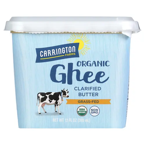 Carrington Farms Organic Ghee Clarified Butter Grass Fed Gluten Free, 12 oz
