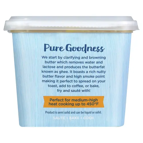 Carrington Farms Organic Ghee Clarified Butter Grass Fed Gluten Free, 12 oz thumbnail 3