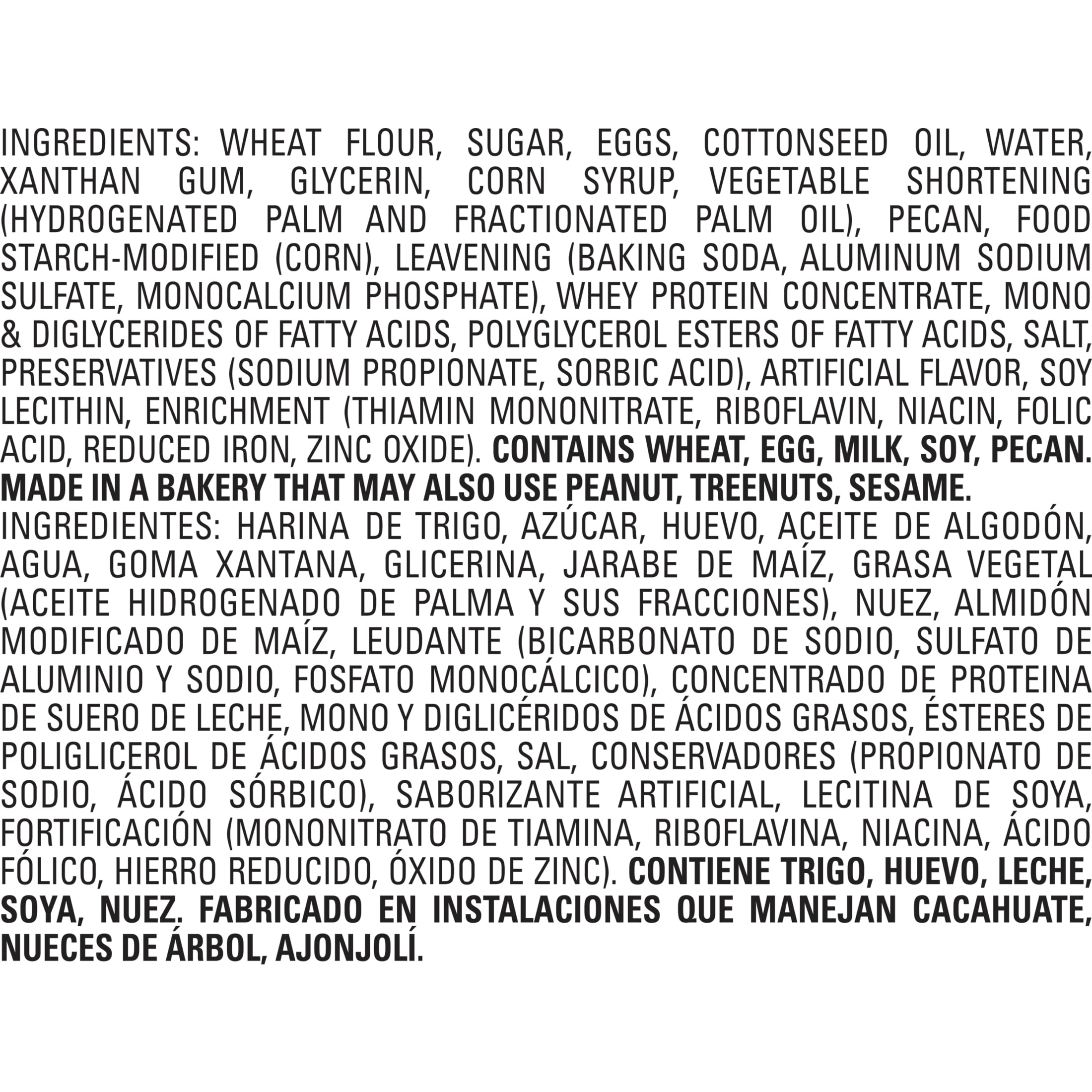 Bimbo Mini Mantecadas con Nuez Muffins, 4 count, Pecan Mini Muffins, 4.34 oz Bag thumbnail 3