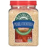 RiceSelect Pearl Couscous, Toasted Israeli-Style Pasta, Non-GMO Verified, 24.5 oz Jar