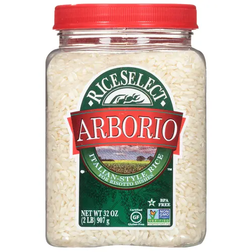 RiceSelect Arborio Rice, Italian Style Rice for Risotto, 32 oz Jar