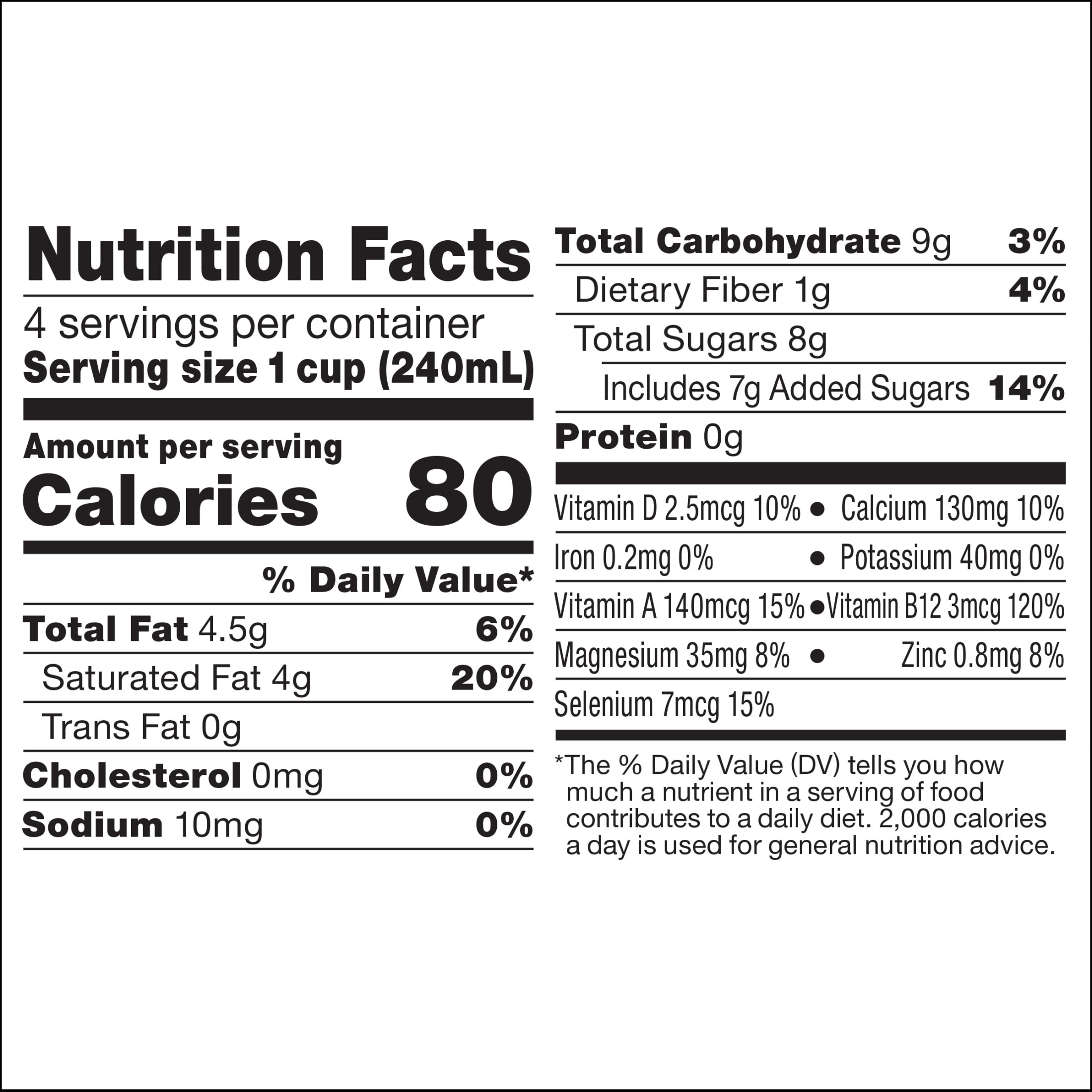 So Delicious Dairy Free UHT Vanilla Coconut Milk, 1 Quart thumbnail 2