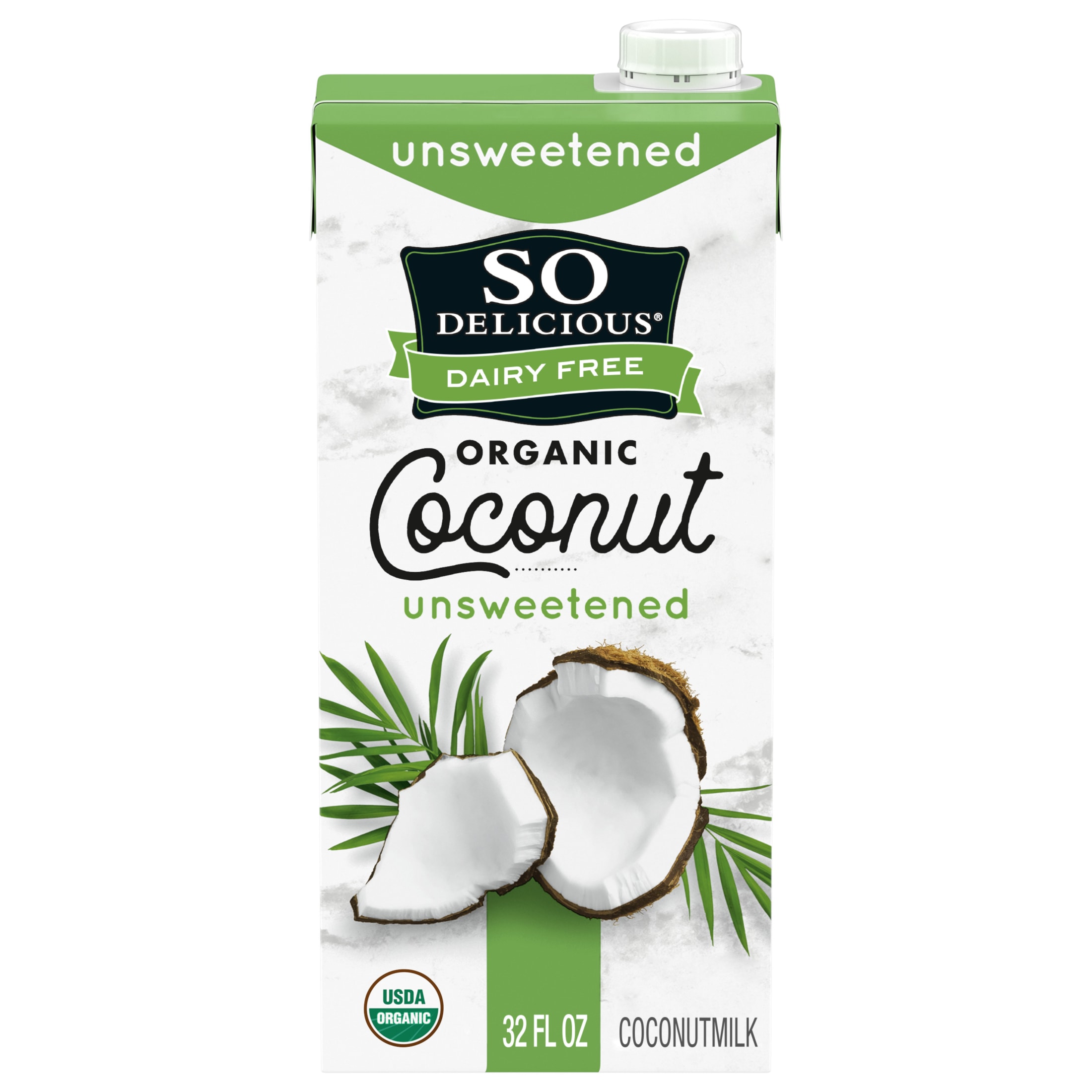So Delicious Dairy Free UHT Unsweetened Coconut Milk, 1 Quart