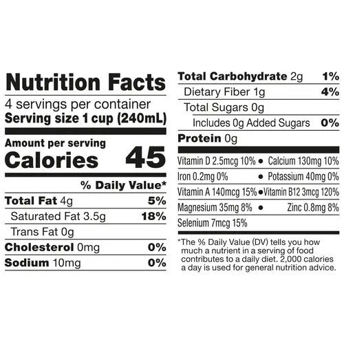 So Delicious Dairy Free UHT Unsweetened Coconut Milk, 1 Quart thumbnail 2