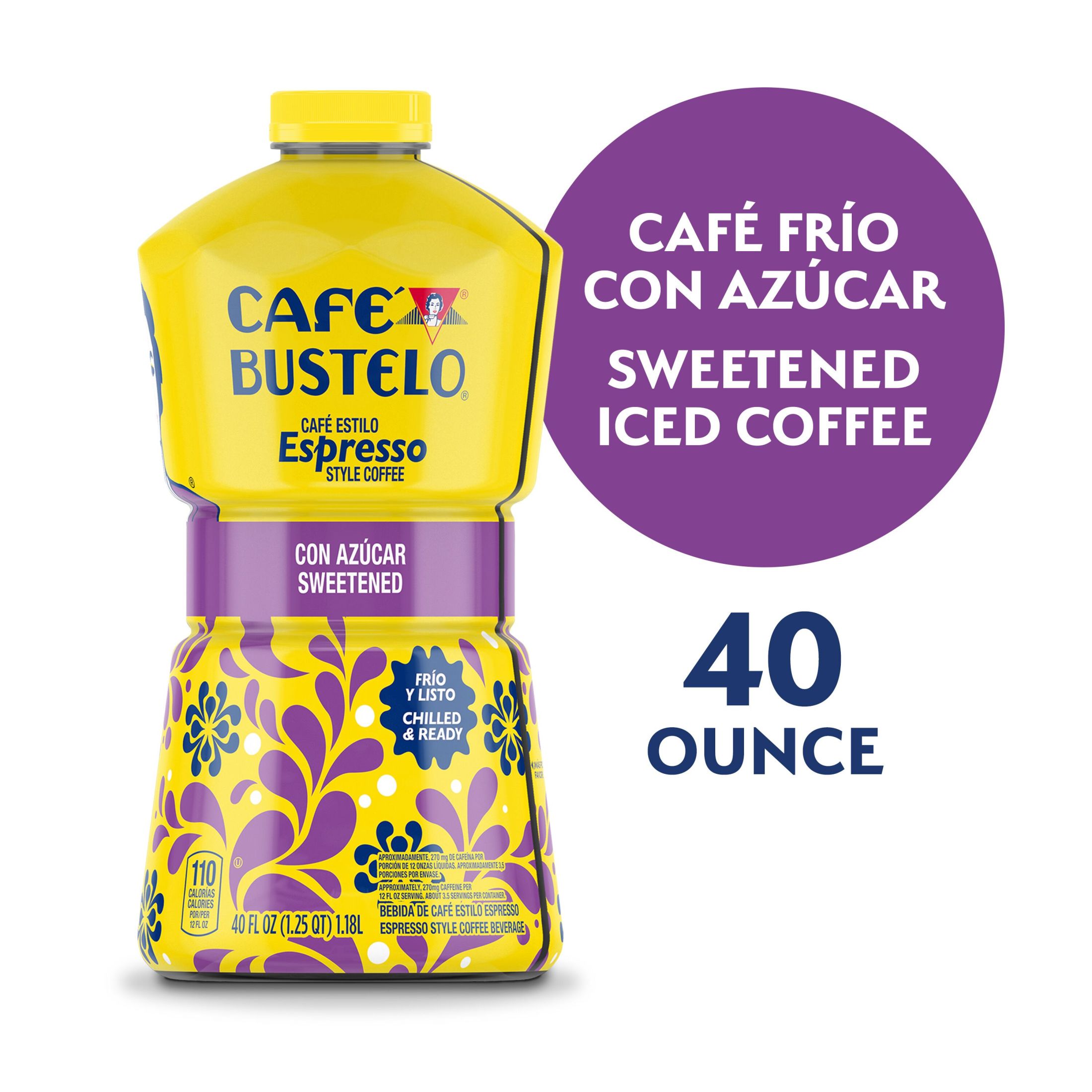 Cafe Bustelo Sweetened Iced Coffee, 40 oz Bottle thumbnail 2