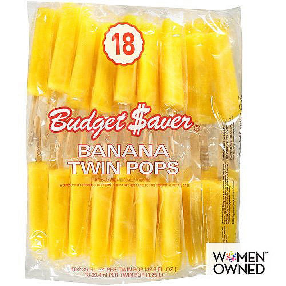 Budget Saver Twin Pops Banana, 18 Count thumbnail 3
