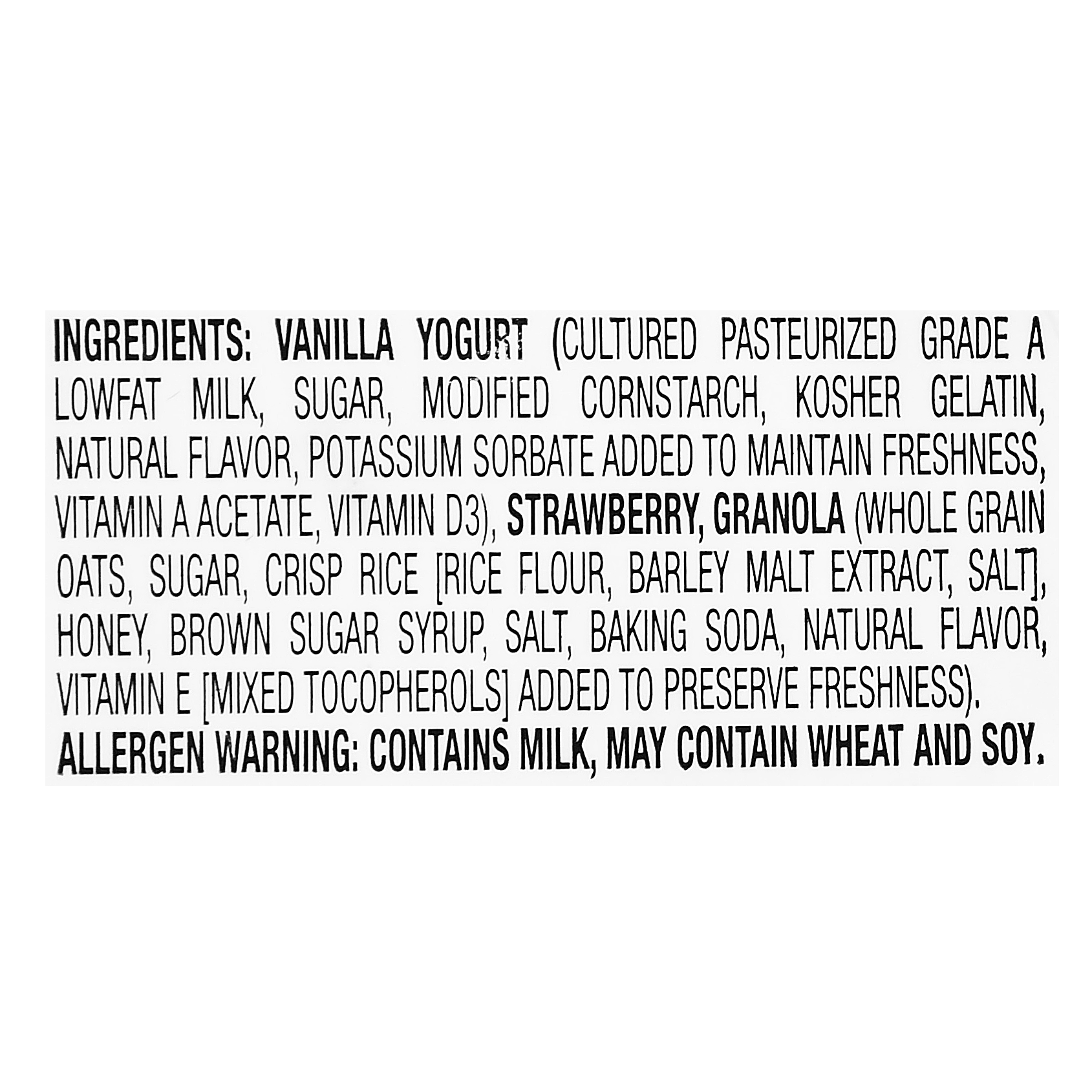 Fresh Cut Strawberry Parfait with Vanilla Yogurt and Granola, 7 oz Cup thumbnail 4